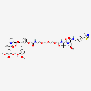 molecular formula C68H90N6O17S B10828435 PROTAC FKBP Degrader-3 