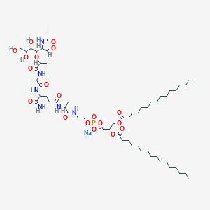 molecular formula C59H108N6NaO19P B10828471 MTP-PE (sodium) 