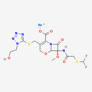 molecular formula C15H17F2N6NaO7S2 B10828578 Flumarin 