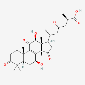 (2R,6R)-6-[(5R,7S,10S,12S,13R,14R,17R)-7,12-dihydroxy-4,4,10,13,14-pentamethyl-3,11,15-trioxo-1,2,5,6,7,12,16,17-octahydrocyclopenta[a]phenanthren-17-yl]-2-methyl-4-oxoheptanoic acid