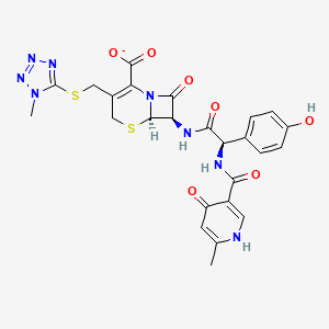 molecular formula C25H23N8O7S2- B10828665 Cefpiramide(1-) 