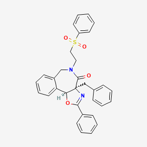 (3aS,10bS)-5-[2-(benzenesulfonyl)ethyl]-3a-benzyl-2-phenyl-6,10b-dihydro-[1,3]oxazolo[4,5-d][2]benzazepin-4-one