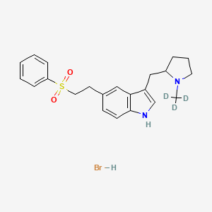 molecular formula C22H27BrN2O2S B10828809 rac-Eletriptan-d3 (hydrobromide) 