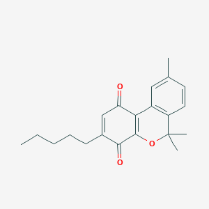 6,6,9-Trimethyl-3-pentyl-1H-dibenzo[b,d]pyran-1,4(6H)-dione