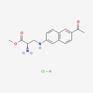 molecular formula C16H19ClN2O3 B10828867 L-ANAP methyl ester (hydrochloride) 