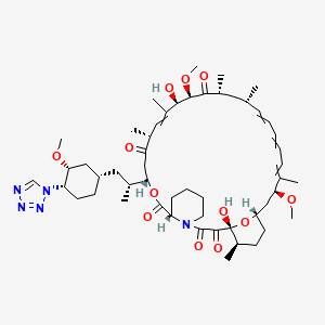 (1R,9S,12S,15R,18R,19R,21R,23S,30S,32S,35R)-1,18-dihydroxy-19,30-dimethoxy-12-[(2R)-1-[(1S,3R,4S)-3-methoxy-4-(tetrazol-1-yl)cyclohexyl]propan-2-yl]-15,17,21,23,29,35-hexamethyl-11,36-dioxa-4-azatricyclo[30.3.1.04,9]hexatriaconta-16,24,26,28-tetraene-2,3,10,14,20-pentone