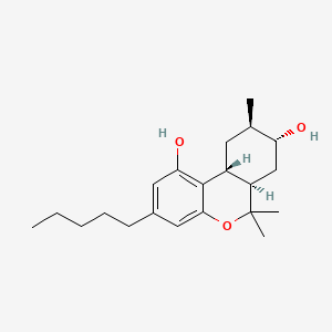 molecular formula C21H32O3 B10828885 8(R)-hydroxy-9(R)-Hexahydrocannabinol 