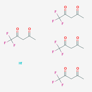molecular formula C20H16F12HfO8 B108289 Hafnium;1,1,1-trifluoropentane-2,4-dione CAS No. 17475-68-2