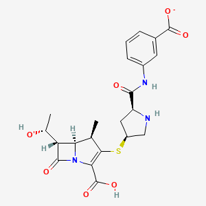 molecular formula C22H24N3O7S- B10828905 Ertapenem(1-) 