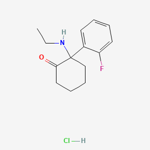 molecular formula C14H19ClFNO B10828956 2-fluoro-2-oxo PCE (hydrochloride) 