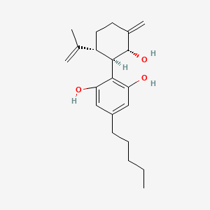 molecular formula C21H30O3 B10828966 Hexocannabitriol 