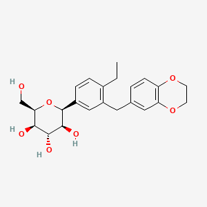 molecular formula C23H28O7 B10829003 Licogliflozin (mixed isomers) 