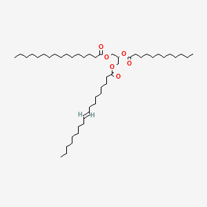 (2-dodecanoyloxy-3-hexadecanoyloxypropyl) (E)-octadec-9-enoate