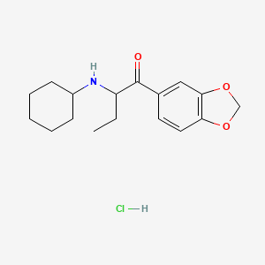 molecular formula C17H24ClNO3 B10829075 N-cyclohexyl Butylone (hydrochloride) 