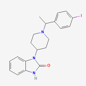 molecular formula C20H22IN3O B10829100 Iodorphine 