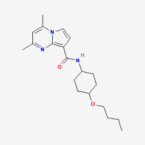 2,4-dimethyl-N-[(1r,4r)-4-butoxycyclohexyl]pyrrolo[1,2-a]pyrimidine-8-carboxamide