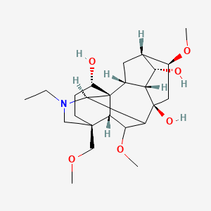 (1S,2R,3R,4S,5S,6S,8R,10R,13S,16S,17R)-11-ethyl-6,18-dimethoxy-13-(methoxymethyl)-11-azahexacyclo[7.7.2.12,5.01,10.03,8.013,17]nonadecane-4,8,16-triol