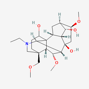 (2R,3R,4S,5R,6S,8R,9S,10R,13S,16S,17R,18R)-11-ethyl-6,18-dimethoxy-13-(methoxymethyl)-11-azahexacyclo[7.7.2.12,5.01,10.03,8.013,17]nonadecane-4,8,16-triol