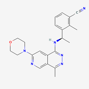 molecular formula C22H24N6O B10829282 Crg69FR93G CAS No. 2654743-22-1