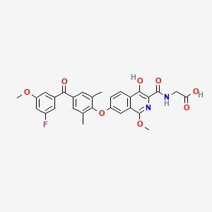 molecular formula C29H25FN2O8 B10829311 TR|A agonist 1 