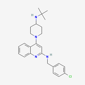 molecular formula C25H31ClN4 B10829319 Ezurpimtrostat CAS No. 1914148-72-3