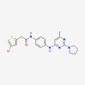 molecular formula C21H22BrN5OS B10829474 CHD1Li 6.11 