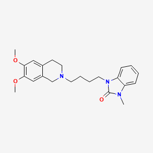 1-[4-(6,7-dimethoxy-3,4-dihydro-1H-isoquinolin-2-yl)butyl]-3-methylbenzimidazol-2-one