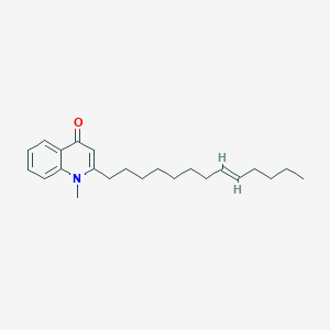 molecular formula C23H33NO B10829570 1-methyl-2-[(E)-tridec-8-enyl]quinolin-4-one 