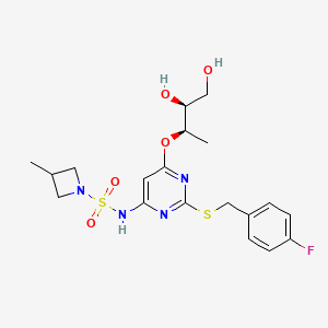 molecular formula C19H25FN4O5S2 B10829576 Vimnerixin CAS No. 1418112-77-2