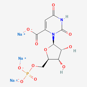 trisodium;3-[(2R,3R,4S,5R)-3,4-dihydroxy-5-(phosphonatooxymethyl)oxolan-2-yl]-2,6-dioxopyrimidine-4-carboxylate