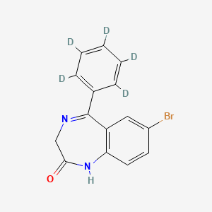 molecular formula C15H11BrN2O B10829633 Desalkylgidazepam-d5 