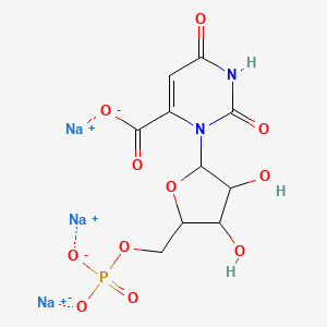 molecular formula C10H10N2Na3O11P B10829685 Orotidylic acid (trisodium) 