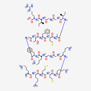 molecular formula C98H168N28O22S3 B10829720 AMPR-22 (trifluoroacetate salt) 