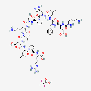 molecular formula C74H117F3N20O21 B10829742 SOR-C13 (trifluoroacetate salt) 