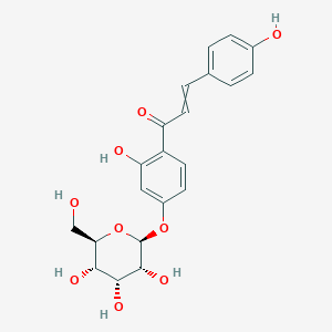 3-(4-hydroxyphenyl)-1-[2-hydroxy-4-[(2S,3R,4R,5S,6R)-3,4,5-trihydroxy-6-(hydroxymethyl)oxan-2-yl]oxyphenyl]prop-2-en-1-one