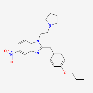 molecular formula C23H28N4O3 B10829771 N-Pyrrolidino Protonitazene 