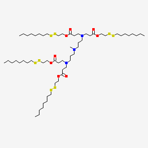 2-(Octyldisulfanyl)ethyl 3-[3-[3-[bis[3-[2-(octyldisulfanyl)ethoxy]-3-oxopropyl]amino]propyl-methylamino]propyl-[3-[2-(octyldisulfanyl)ethoxy]-3-oxopropyl]amino]propanoate