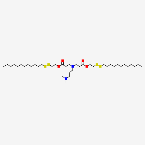 Bis(2-(dodecyldisulfaneyl)ethyl) 3,3'-((3-(dimethylamino)propyl)azanediyl)dipropionate