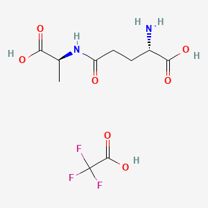 (2S)-2-amino-5-[[(1S)-1-carboxyethyl]amino]-5-oxopentanoic acid;2,2,2-trifluoroacetic acid