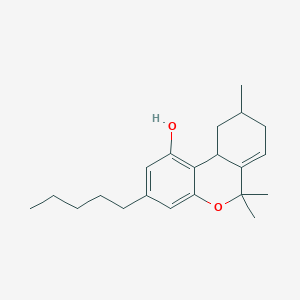 molecular formula C21H30O2 B10829813 6,6,9-Trimethyl-3-pentyl-8,9,10,10a-tetrahydrobenzo[c]chromen-1-ol 