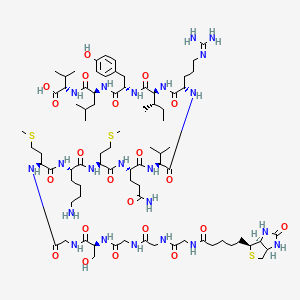 molecular formula C79H132N22O21S3 B10829826 Biotin-H10 