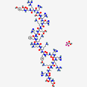 molecular formula C135H196F3N51O35 B10829842 Histatin 5 (trifluoroacetate salt) 