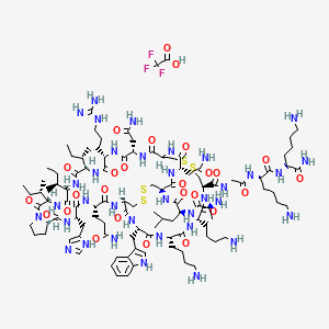 molecular formula C108H176F3N35O26S4 B10829853 Tertiapin Q (trifluoroacetate salt) 