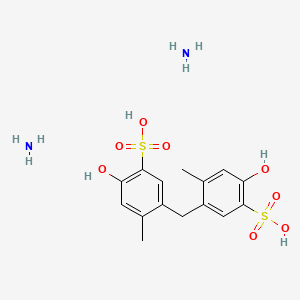 molecular formula C15H22N2O8S2 B10829876 Dicresulene (diammonium) 