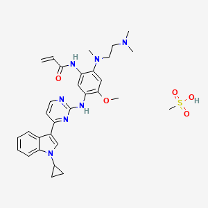 molecular formula C31H39N7O5S B10829896 Almonertinib mesylate CAS No. 2134096-06-1