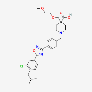 molecular formula C29H36ClN3O5 B10830014 Vibozilimod CAS No. 1403232-33-6