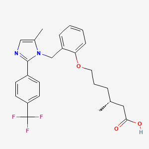 molecular formula C25H27F3N2O3 B10830031 Bocidelpar CAS No. 2095128-20-2