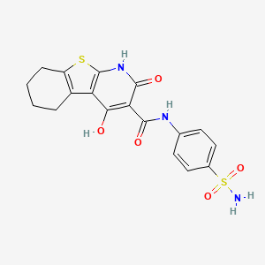 4-hydroxy-2-oxo-N-(4-sulfamoylphenyl)-5,6,7,8-tetrahydro-1H-[1]benzothiolo[2,3-b]pyridine-3-carboxamide