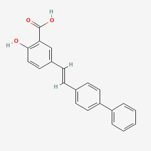 molecular formula C21H16O3 B10830116 Glutathione synthesis-IN-1 