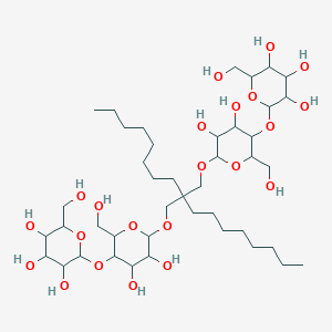 2-[6-[2-[[3,4-Dihydroxy-6-(hydroxymethyl)-5-[3,4,5-trihydroxy-6-(hydroxymethyl)oxan-2-yl]oxyoxan-2-yl]oxymethyl]-2-octyldecoxy]-4,5-dihydroxy-2-(hydroxymethyl)oxan-3-yl]oxy-6-(hydroxymethyl)oxane-3,4,5-triol